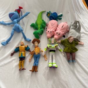 Toy Story, bugs life Character Some are Burger King Puppets. Late 90’s.